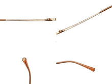 画像をギャラリービューアに読み込む, 極美品 CHANEL シャネル リムレス サングラス 4017-D c.125/56 サイズ62□17 120 ココマーク ラインストーン オレンジ グラデーション 中古 4b001363