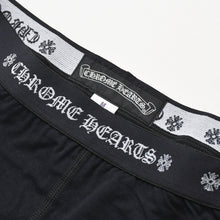 画像をギャラリービューアに読み込む, 新品未使用 CHROME HEARTS クロムハーツ LEGGINGS ロゴ 刺繍 レギンス サイズM ブラック 中古 4b013675