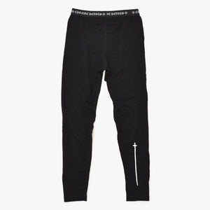 新品未使用 CHROME HEARTS クロムハーツ LEGGINGS ロゴ 刺繍 レギンス サイズM ブラック 中古 4b013676