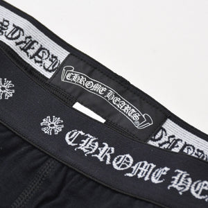 新品未使用 CHROME HEARTS クロムハーツ LEGGINGS ロゴ 刺繍 レギンス サイズM ブラック 中古 4b013676