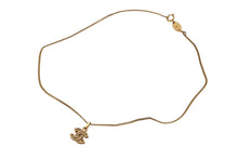 Load image into Gallery viewer, CHANEL シャネル ネックレス ココマーク ラインストーン アクセサリー ゴールド 1982 3.8g GP 美品 中古 4b001376