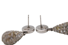 Load image into Gallery viewer, 極美品 CHANEL シャネル ピアス 両耳 アクセサリー ココマーク 21B刻印 ラインストーン 5.4g メタル シルバー 中古 4b001375