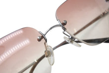 Load image into Gallery viewer, CHANEL シャネル リムレス サングラス 4017-D c.124/89 サイズ62□17 120 ココマーク ラインストーン ブラウン系 美品 中古 4b001377