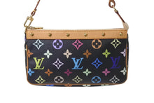 画像をギャラリービューアに読み込む, 極美品 LOUIS VUITTON ルイヴィトン ポシェットアクセソワール アクセサリーポーチ M92648 モノグラム マルチカラー ブラック 中古 4b001381
