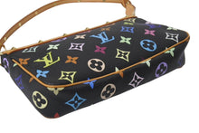 画像をギャラリービューアに読み込む, 極美品 LOUIS VUITTON ルイヴィトン ポシェットアクセソワール アクセサリーポーチ M92648 モノグラム マルチカラー ブラック 中古 4b001381