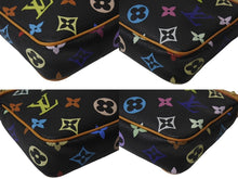 画像をギャラリービューアに読み込む, 極美品 LOUIS VUITTON ルイヴィトン ポシェットアクセソワール アクセサリーポーチ M92648 モノグラム マルチカラー ブラック 中古 4b001381