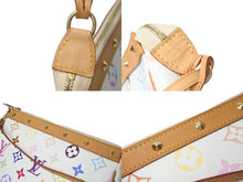 画像をギャラリービューアに読み込む, 極美品 LOUIS VUITTON ルイヴィトン モノグラム マルチカラー ポシェット アクセソワール アクセサリーポーチ M92649 村上隆 ホワイト 中古 4b001382