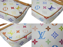 画像をギャラリービューアに読み込む, 極美品 LOUIS VUITTON ルイヴィトン モノグラム マルチカラー ポシェット アクセソワール アクセサリーポーチ M92649 村上隆 ホワイト 中古 4b001382