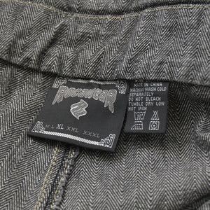 極美品 ROCAWEAR ロカウェア オーバーオール ヴィンテージ デニムオーバーオール サイズXL グレー ベージュ 中古 4b013822