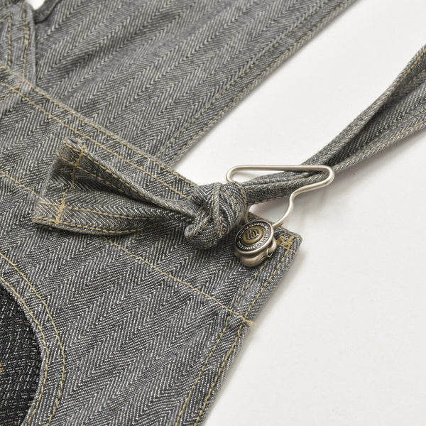 極美品 ROCAWEAR ロカウェア オーバーオール ヴィンテージ デニムオーバーオール サイズXL グレー ベージュ 中古 4b013822