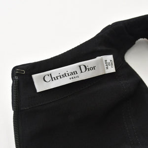 極美品 CHRISTIAN DIOR クリスチャンディオール ワンピース 221R30B1162 ブラック オレンジ グリーン サイズ34 中古 4b013830