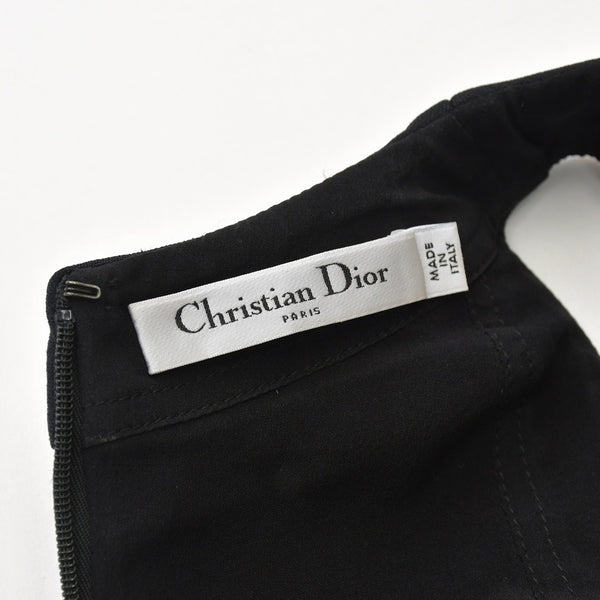 極美品 CHRISTIAN DIOR クリスチャンディオール ワンピース 221R30B1162 ブラック オレンジ グリーン サイズ34 中古 4b013830