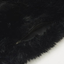 画像をギャラリービューアに読み込む, BALENCIAGA バレンシアガ フェイクファージップアップジャケット768980 カラーブラック サイズ34 美品 中古 4b013846