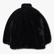 画像をギャラリービューアに読み込む, BALENCIAGA バレンシアガ フェイクファージップアップジャケット768980 カラーブラック サイズ34 美品 中古 4b013846