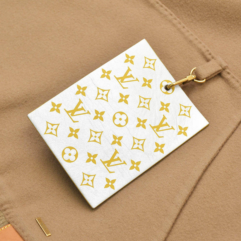 LOUIS VUITTON ルイヴィトン プルオーバーパーカー HHB68WOWC サイズS ベージュ プリント 美品 中古 4b013851