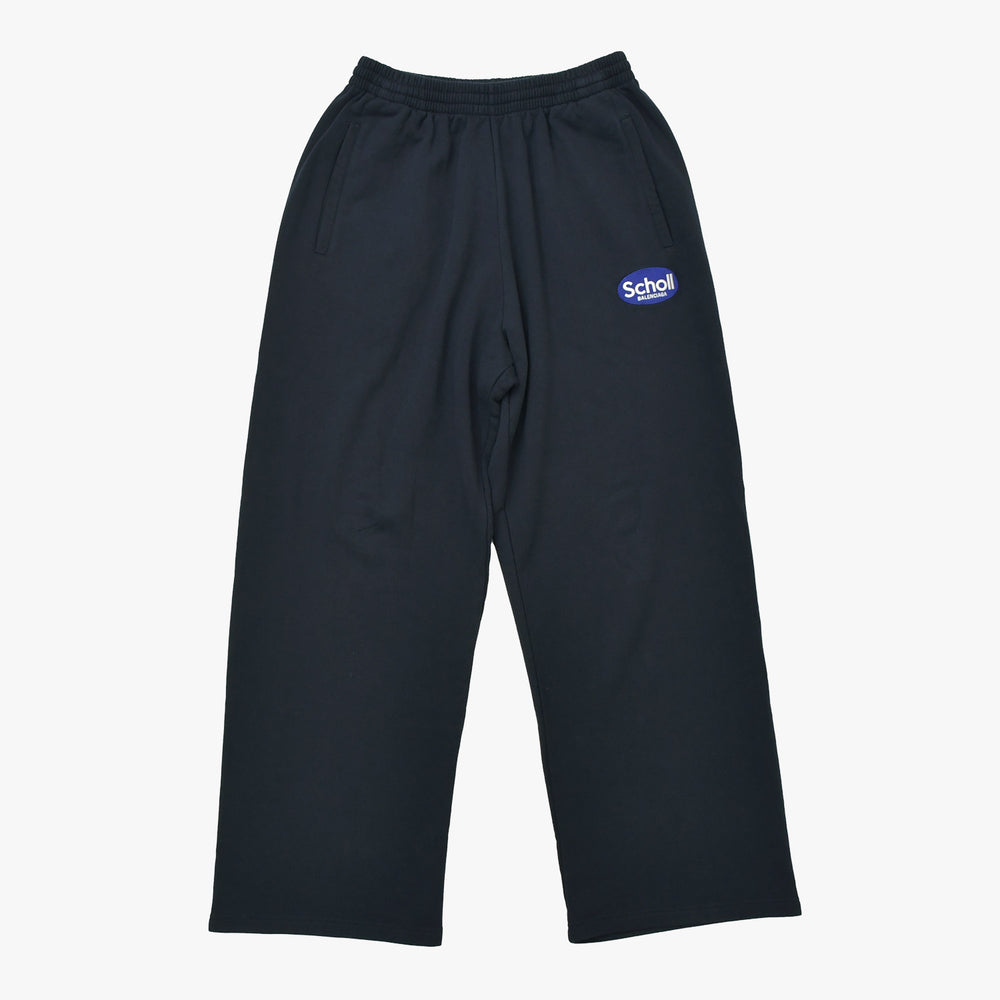 極美品 BALENCIAGA バレンシアガ 25SS Scholl Baggy Sweatpants ショール バギースウェットパンツ 844177 サイズL ブラック 中古 4b013853