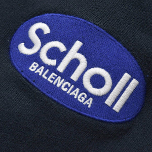 極美品 BALENCIAGA バレンシアガ 25SS Scholl Baggy Sweatpants ショール バギースウェットパンツ 844177 サイズL ブラック 中古 4b013853