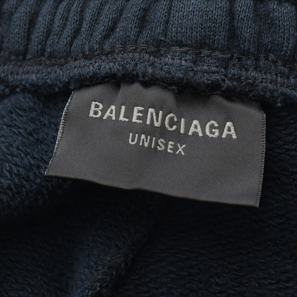極美品 BALENCIAGA バレンシアガ 25SS Scholl Baggy Sweatpants ショール バギースウェットパンツ 844177 サイズL ブラック 中古 4b013853