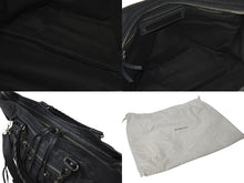 Load image into Gallery viewer, BALENCIAGA バレンシアガ The City ザシティ トートバッグ ハンドバッグ レザー グレー シルバー金具 美品 中古 4b001388