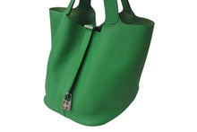 Load image into Gallery viewer, vHERMES エルメス ピコタンロックGM ハンドバッグ バンブー トリヨンクレマンス T刻印 美品 中古 4b001389