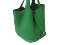 Load image into Gallery viewer, vHERMES エルメス ピコタンロックGM ハンドバッグ バンブー トリヨンクレマンス T刻印 美品 中古 4b001389