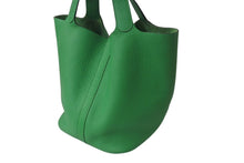 Load image into Gallery viewer, vHERMES エルメス ピコタンロックGM ハンドバッグ バンブー トリヨンクレマンス T刻印 美品 中古 4b001389