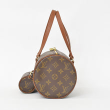 画像をギャラリービューアに読み込む, 極美品 LOUIS VUITTON ルイヴィトン パピヨン30 GM ハンドバッグ M51365 モノグラム ブラウン ゴールド金具 筒型 中古 4b013932