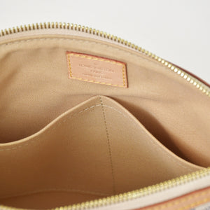 Very Good Condition LOUIS VUITTON Syracuse PM Shoulder Bag N41113 Damier Azur Canvas White Beige Used 4b013933