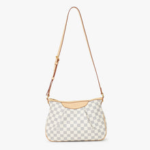 画像をギャラリービューアに読み込む, 極美品 LOUIS VUITTON ルイヴィトン シラクーサPM ショルダーバッグ N41113 ダミエアズールキャンバス ホワイト ベージュ 中古 4b013933