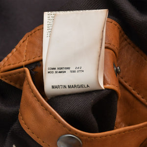 Martin Margiela Leather Flight Jacket Men's Outerwear Color 30 AM024 Brown Good Condition Used 4b014003