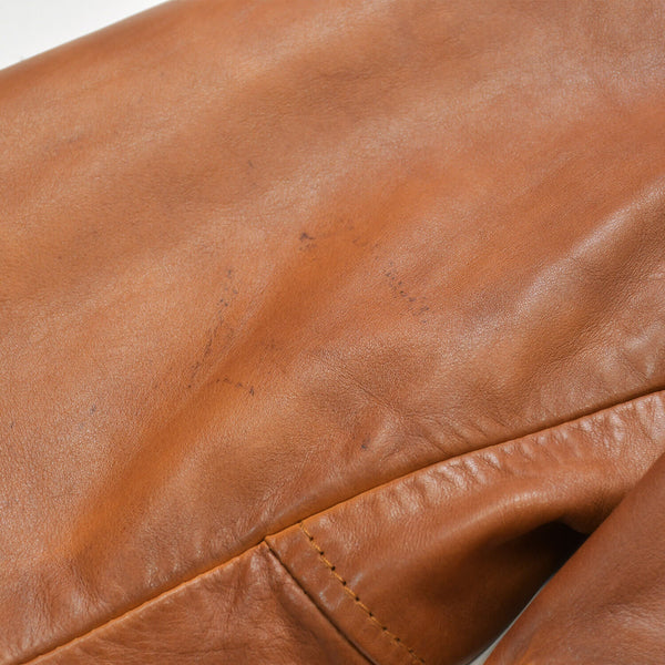 Martin Margiela Leather Flight Jacket Men's Outerwear Color 30 AM024 Brown Good Condition Used 4b014003