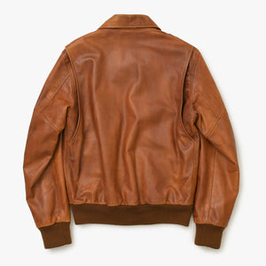 Martin Margiela Leather Flight Jacket Men's Outerwear Color 30 AM024 Brown Good Condition Used 4b014003