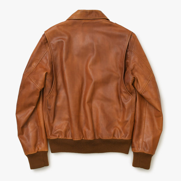 Martin Margiela Leather Flight Jacket Men's Outerwear Color 30 AM024 Brown Good Condition Used 4b014003