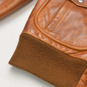 Martin Margiela Leather Flight Jacket Men's Outerwear Color 30 AM024 Brown Good Condition Used 4b014003