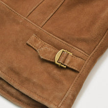 画像をギャラリービューアに読み込む, RALPH LAUREN ラルフローレン VINTAGE ヴィンテージ スウェードレザージャケット JKRLGA2006 サイズ11 ブラウン レディース 美品 中古 4b014009
