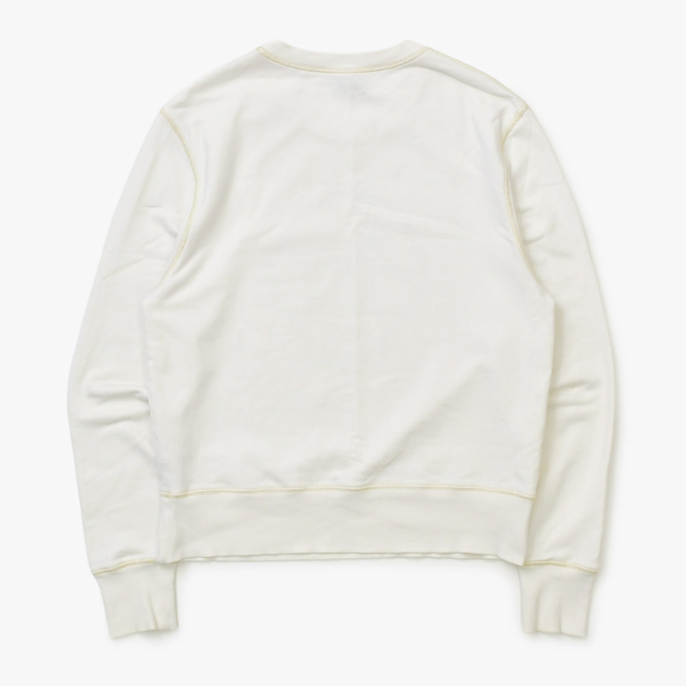 LOEWE ロエベ Beach Club ビーチクラブ スウェットシャツ トレーナー H6189120CR サイズM アイボリー 現行 美品 中古 4b014010