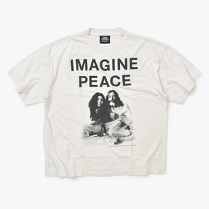 新品未使用 SAINT MICHAEL セントマイケル × JOHN LENNON ジョンレノン 半袖Tシャツ SM-MK8-0000-C27 サイズXL ホワイト 中古 4b014050