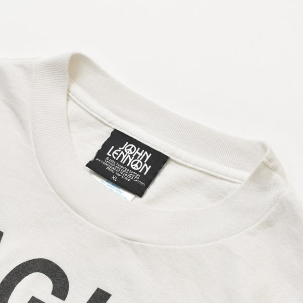 新品未使用 SAINT MICHAEL セントマイケル × JOHN LENNON ジョンレノン 半袖Tシャツ SM-MK8-0000-C27 サイズXL ホワイト 中古 4b014050