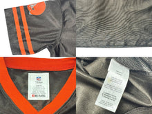 画像をギャラリービューアに読み込む, NFL team apparel アメリカンフットボール ゲームシャツ 半袖 ca43063 サイズ XL メッシュ プリント オレンジ マルチカラー 美品 中古 4b001406