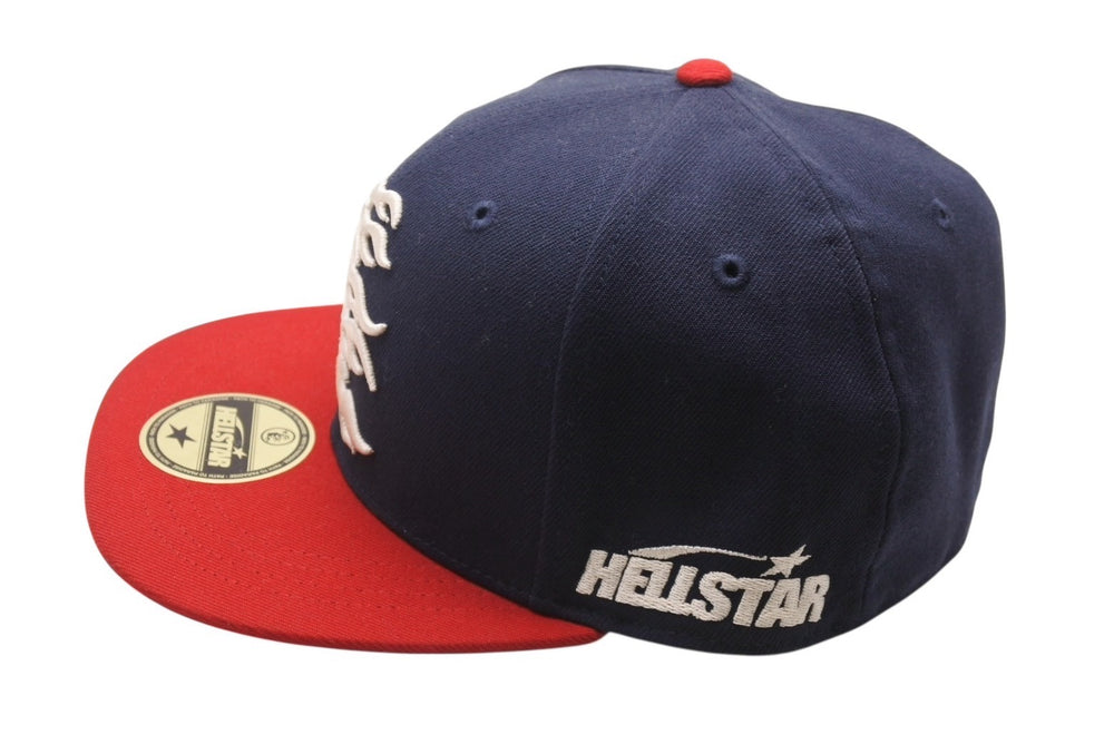 Very Good Condition Hellstar BaseballCap Baseball Cap Hat Made by CHINA Navy White Red Size 7 1/2 Used 4b001416