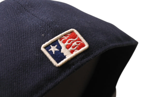 極美品 Hellstar ヘルスター BaseballCap ベースボールキャップ 帽子 CHINA製 ネイビー ホワイト レッド サイズ7 1/2 中古 4b001416