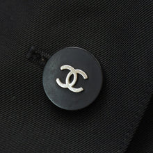 画像をギャラリービューアに読み込む, CHANEL シャネル VINTAGE ヴィンテージ バルカラーコート P06614V04729 サイズ38 ココマーク ウール ブラック 美品 中古 4b014165