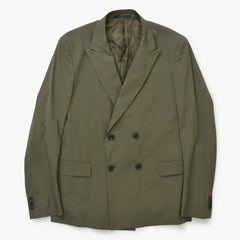 極美品 Valentino ヴァレンチノ ジャケット TV0CSA0529N 22年 サイズ 50 カーキ コットン ナイロン 中古 4b014185