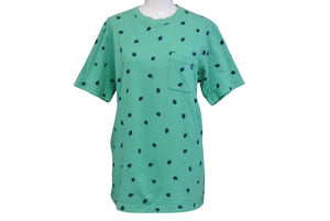 GOOD ENOUGH G Logo Pocket T-shirt Logo 90s Paint all over pattern Green Size M Cotton Good Condition Used 4b001423