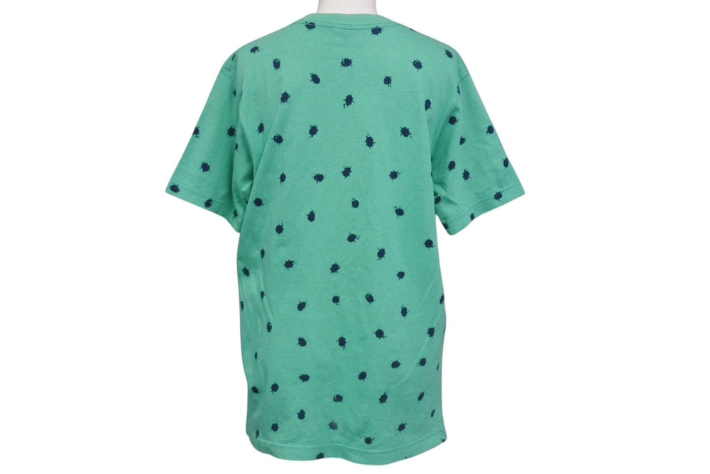 GOOD ENOUGH G Logo Pocket T-shirt Logo 90s Paint all over pattern Green Size M Cotton Good Condition Used 4b001423