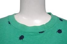 画像をギャラリービューアに読み込む, GOOD ENOUGH グッドイナフ G Logo ポケットTシャツ ロゴ 90s ペイント総柄 グリーン サイズM コットン 美品 中古 4b001423