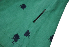 GOOD ENOUGH G Logo Pocket T-shirt Logo 90s Paint all over pattern Green Size M Cotton Good Condition Used 4b001423