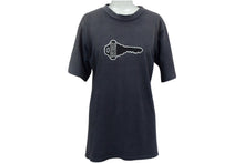 Load image into Gallery viewer, OLD STUSSY オールドステューシー VINTAGE ヴィンテージ 90's 半袖Tシャツ サイズS 鍵モチーフ サンフェード ネイビー系 良品 中古 4b001431