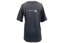 画像をギャラリービューアに読み込む, OLD STUSSY オールドステューシー VINTAGE ヴィンテージ 90's 半袖Tシャツ サイズS 鍵モチーフ サンフェード ネイビー系 良品 中古 4b001431