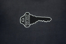 Load image into Gallery viewer, OLD STUSSY オールドステューシー VINTAGE ヴィンテージ 90's 半袖Tシャツ サイズS 鍵モチーフ サンフェード ネイビー系 良品 中古 4b001431